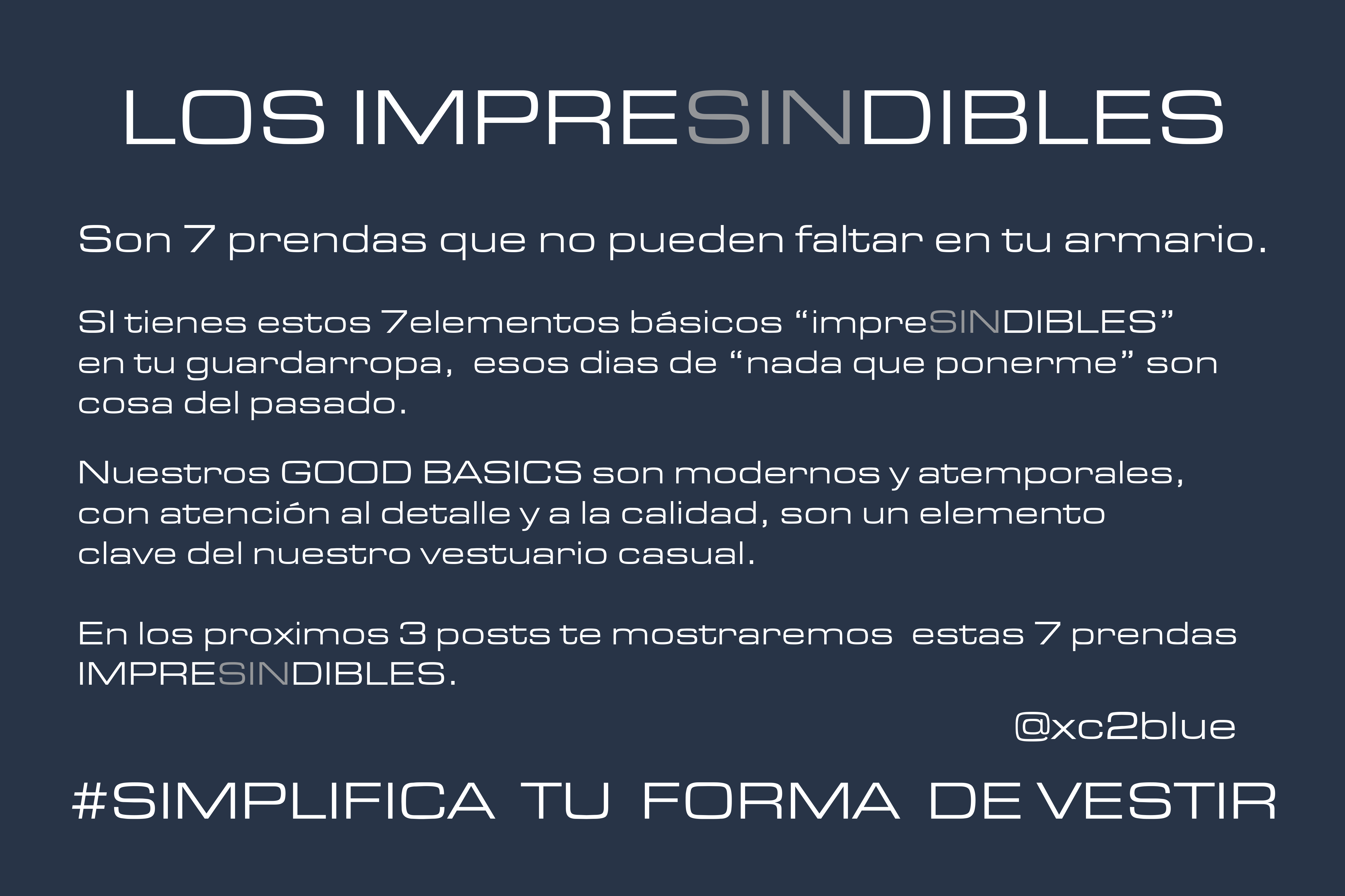 LOS IMPRESINDIBLES